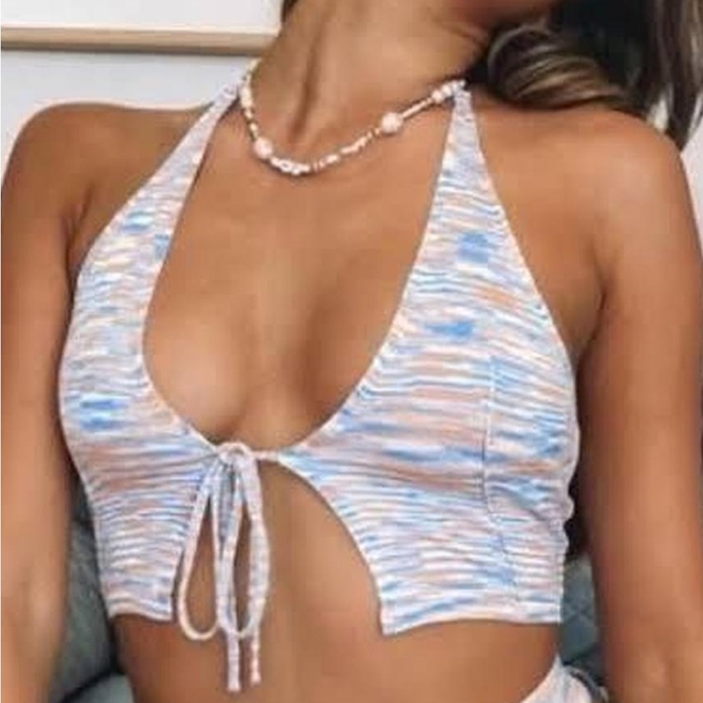 Beginning Boutique Yumi Knit Crop Top